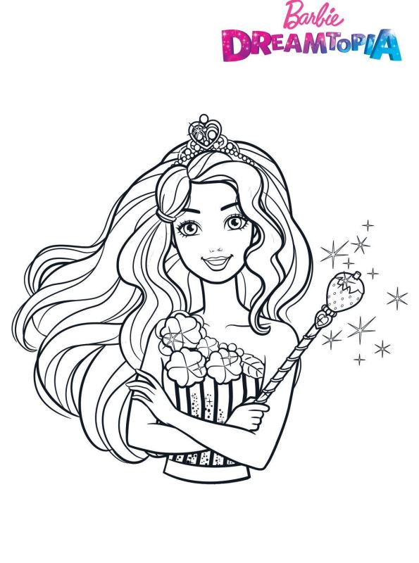 Coloring Pages Barbie Dreamtopia - Kids-n-fun.com | Coloring page
